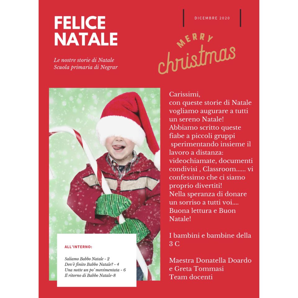 Red Photo Christmas Newsletter